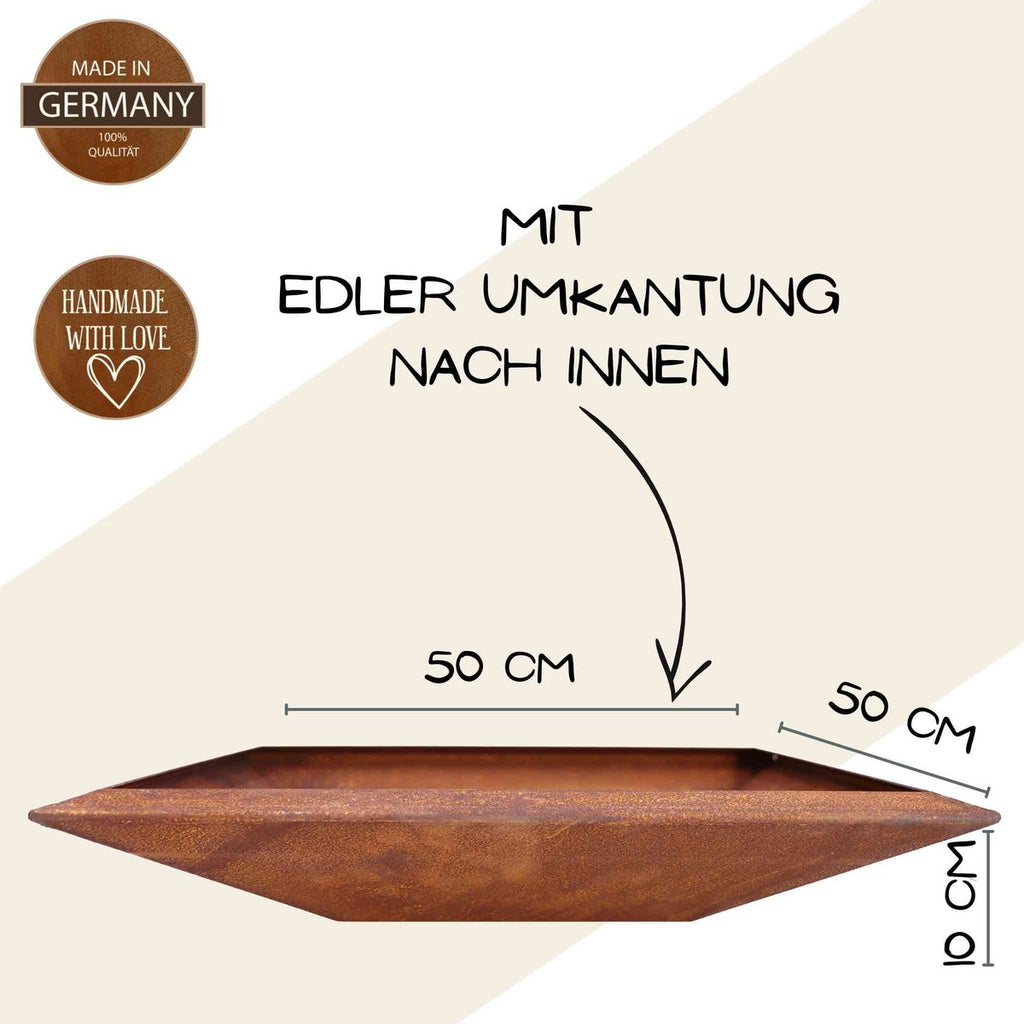 Edelrost Säule mit Familien Spruch | Wohndeko für Haus und Garten |  verschiedene Varianten